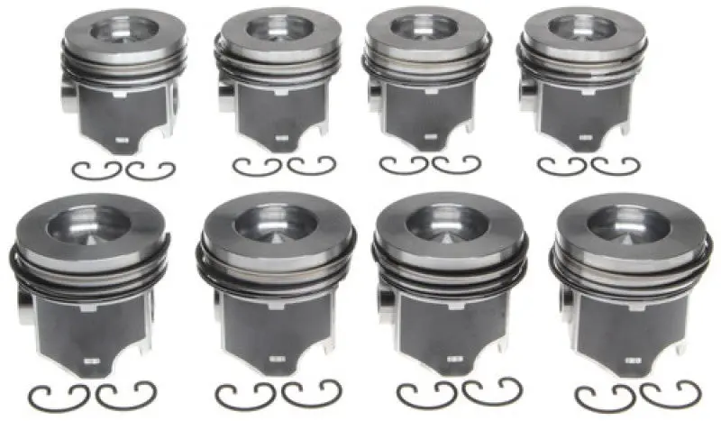 Mahle Oe Replacement Piston Set – .030" Over, Right-Hand Configuration, For 2001–2005 Gmc 6.6L Duramax Diesel 1