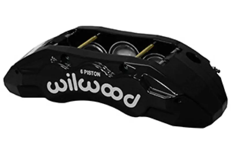 Wilwood Tx6R Right-Hand 6-Piston Caliper – Black Finish, Piston Sizes 1.62/1.38/1.38 Inches, Designed For 1.38-Inch Rotors 1