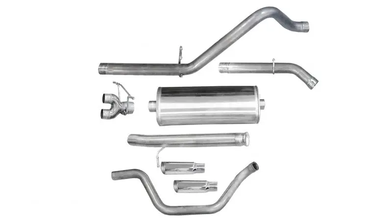 Corsa / Db Polished Sport Cat-Back Exhaust System For 2009–2013 Chevrolet Silverado 1500 Regular Cab / Standard Bed (4.8L V8) 1