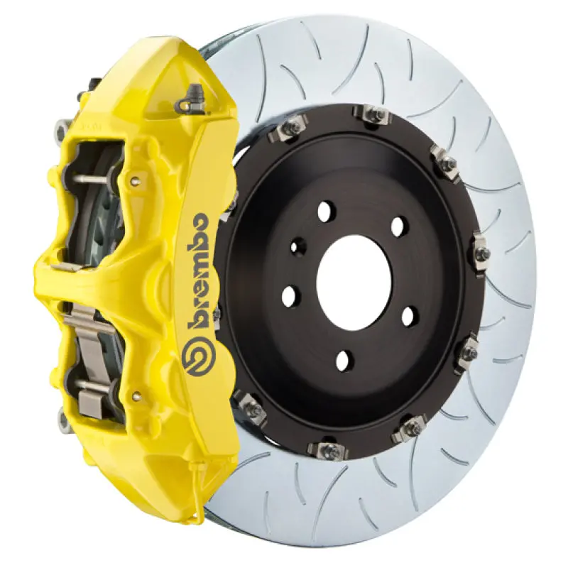 Brembo 24+ Bmw M30I/530I Xdrive Front Gt Bbk 6 Piston Cast 380X34 2Pc Rotor Slotted Type-3 - Yellow 1