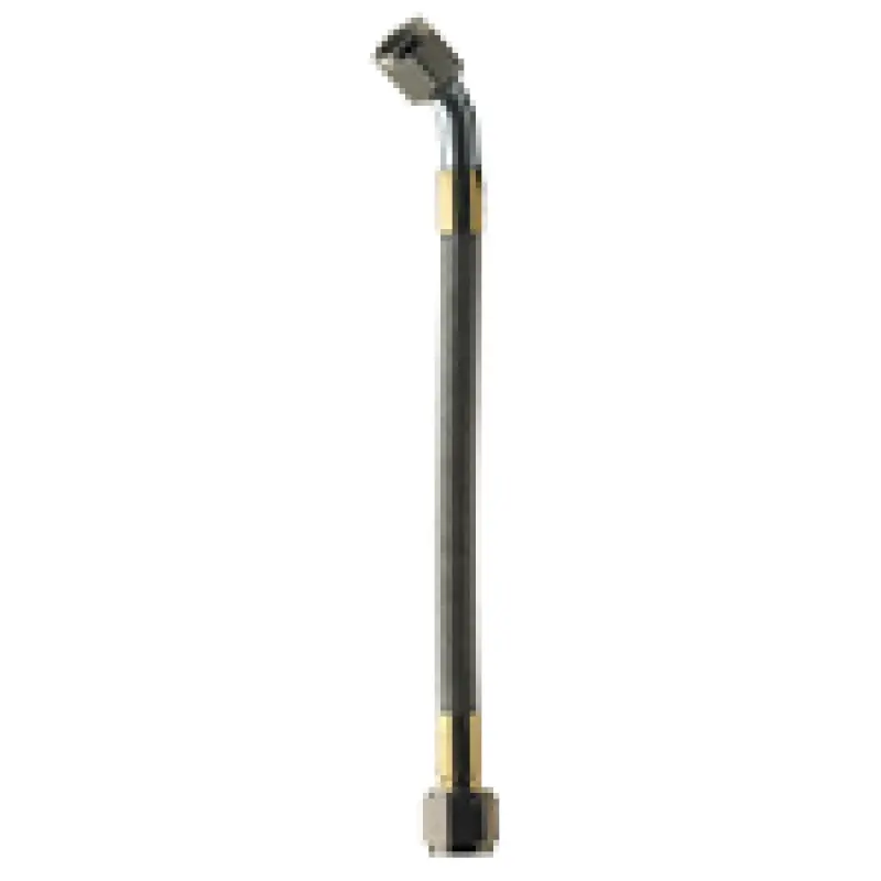 Fragola -8An Stainless Steel Hose Assembly – Straight To 45° Fitting, Aluminum Nut, 42-Inch Length 1