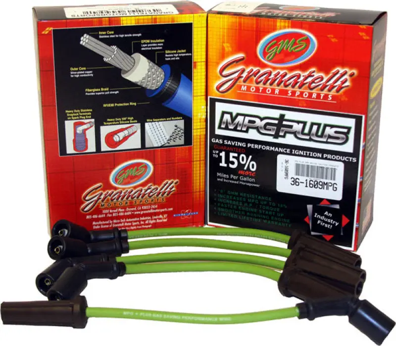 Granatelli 68-72 Mercedes-Benz 280 6Cyl 2.8L Mpg Plus Ignition Wires 1
