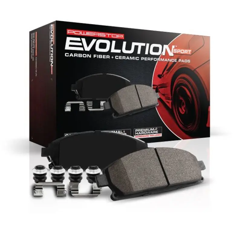 Power Stop Z23 Evolution Sport Brake Pads: Rear Set With Hardware For 2014–2015 Ford Edge 2