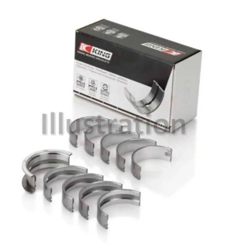 King Engine Bearings Main Bearing Set – Ford Fiesta 1.25L Zetec / 1.6L Ecoboost, Oversize +0.25Mm 1