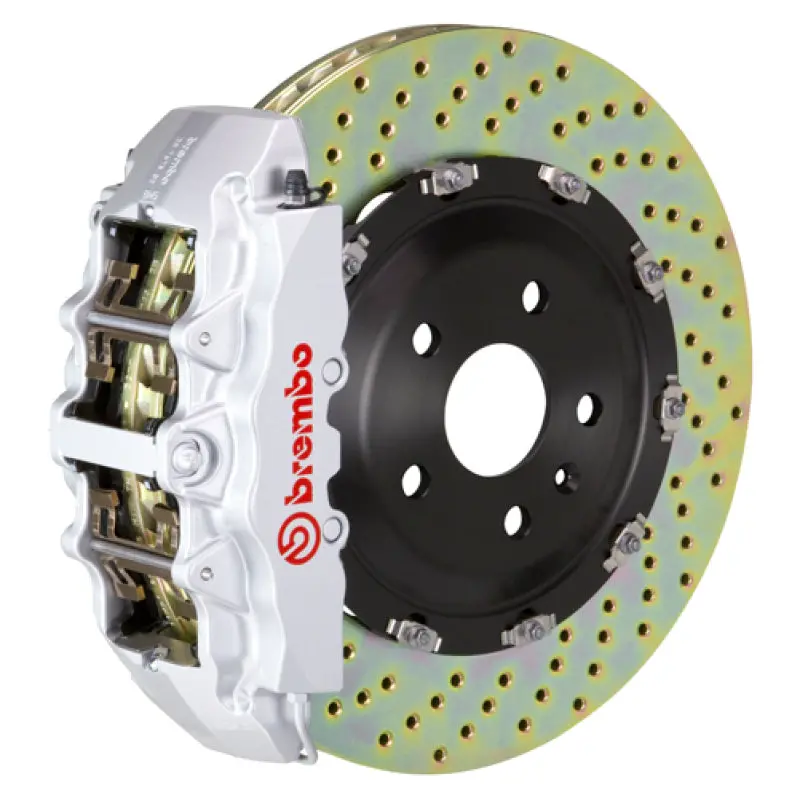 Brembo Gt Big Brake Kit For 2006–2008 Audi Rs4 – Front 380X34Mm Drilled Two-Piece Rotors & 6-Piston Calipers 1