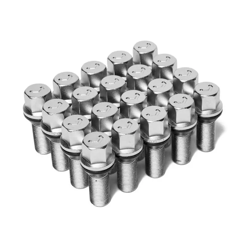 Vossen Cone-Seat Lug Bolt Set – 14×1.25Mm, 28Mm Length, 17Mm Hex, Silver Finish (20-Pack) 1
