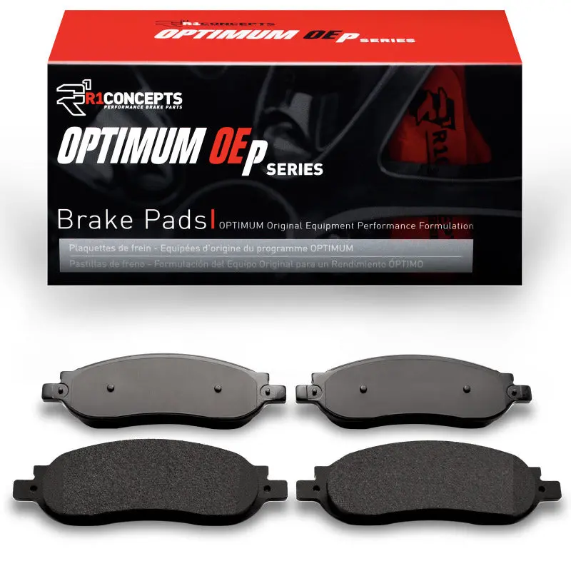 R1 Optimum Oe Rear Brake Pads For 2005–2007 Ford F-350 Super Duty 4Wd 1