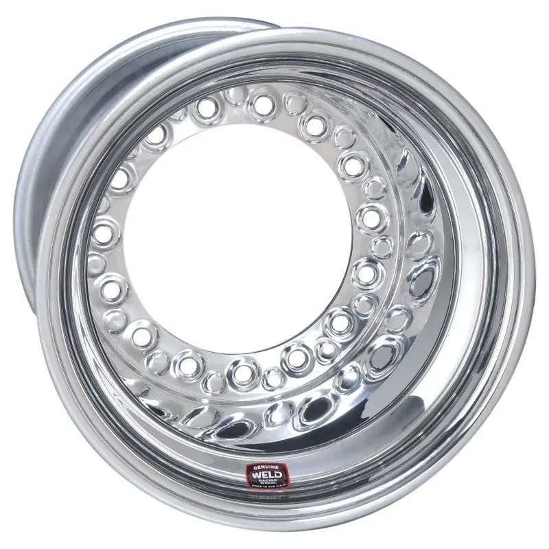 Weld Wide 5 Xl Direct-Mount Drag Wheel – 15X12", 5X10.25", 5" Backspace, Polished Finish (No Beadlock) 1