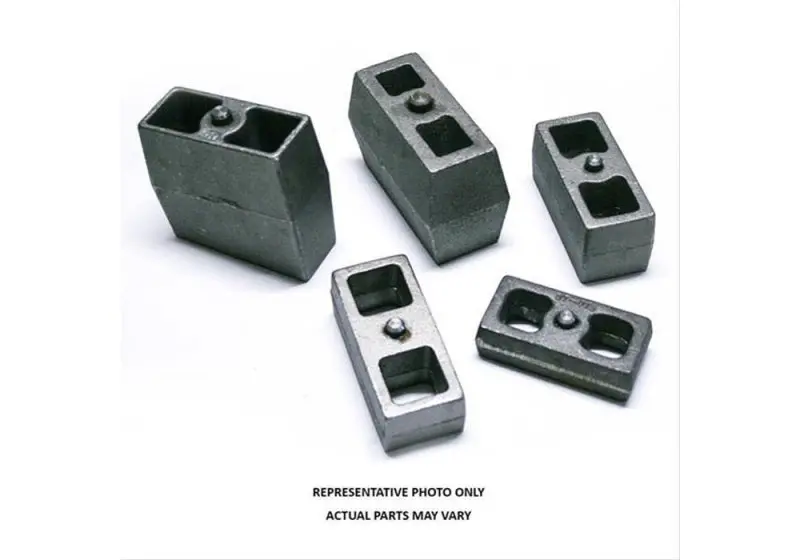 Superlift 2-Inch Rear Lift Block Kit – Universal Fit, Includes 9/16-Inch U-Bolt Pins (Pair) 1