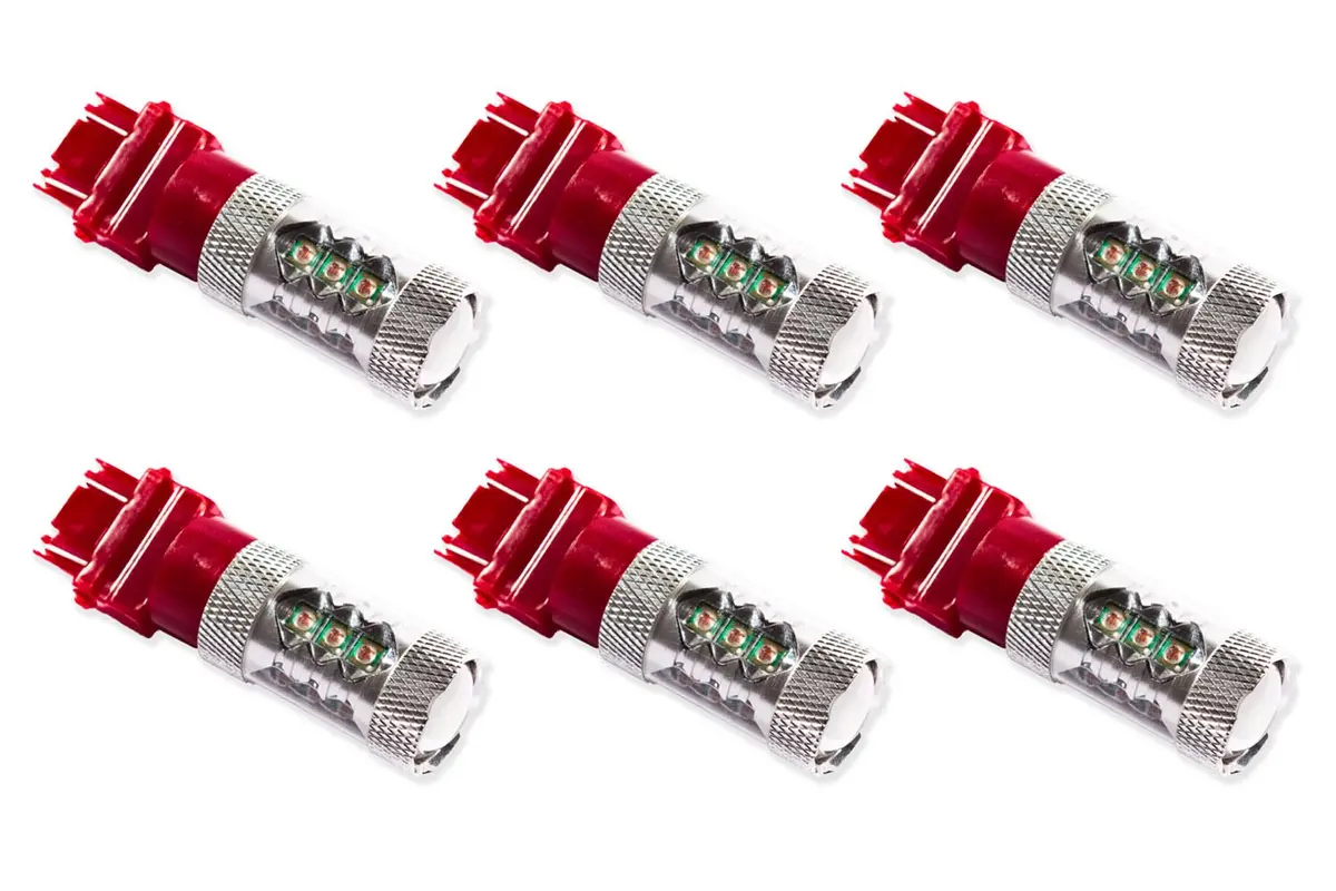 Diode Dynamics Dd0059H Xp80 Led Bulb – 3157 Base, Red, Pack Of Six 1
