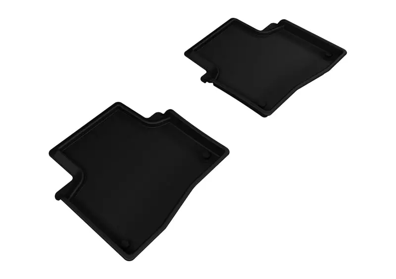 3D Maxpider 2014-2020 Acura Rlx Kagu 2Nd Row Floormats - Black 1