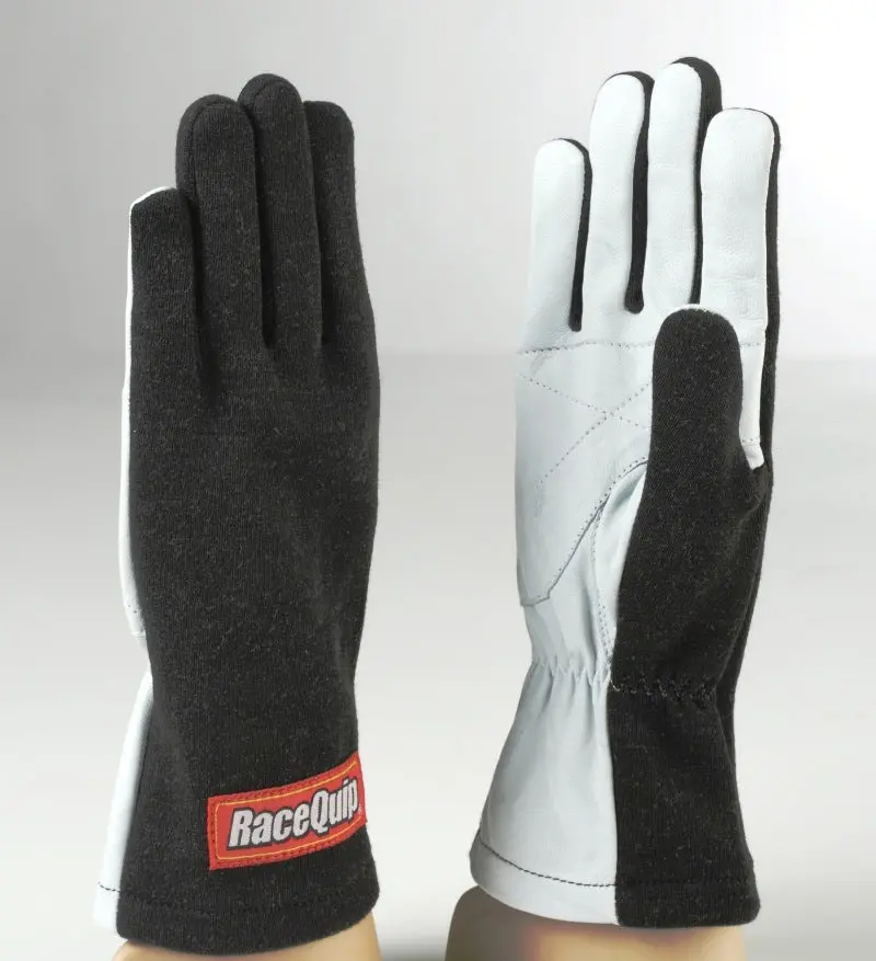 Racequip Basic Black Race Glove – Large Size 1