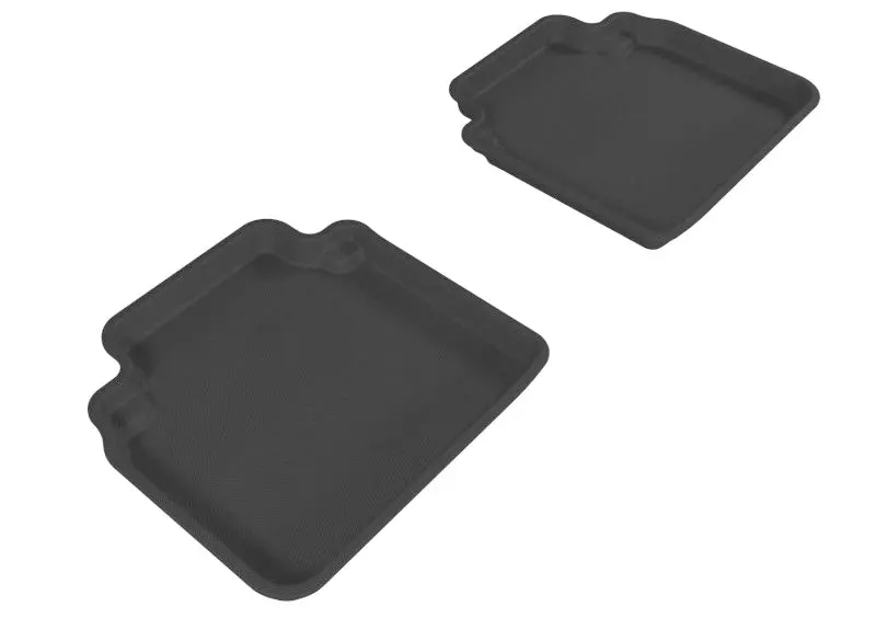 3D Maxpider 2008-2012 Honda Accord Kagu 2Nd Row Floormats - Black 1