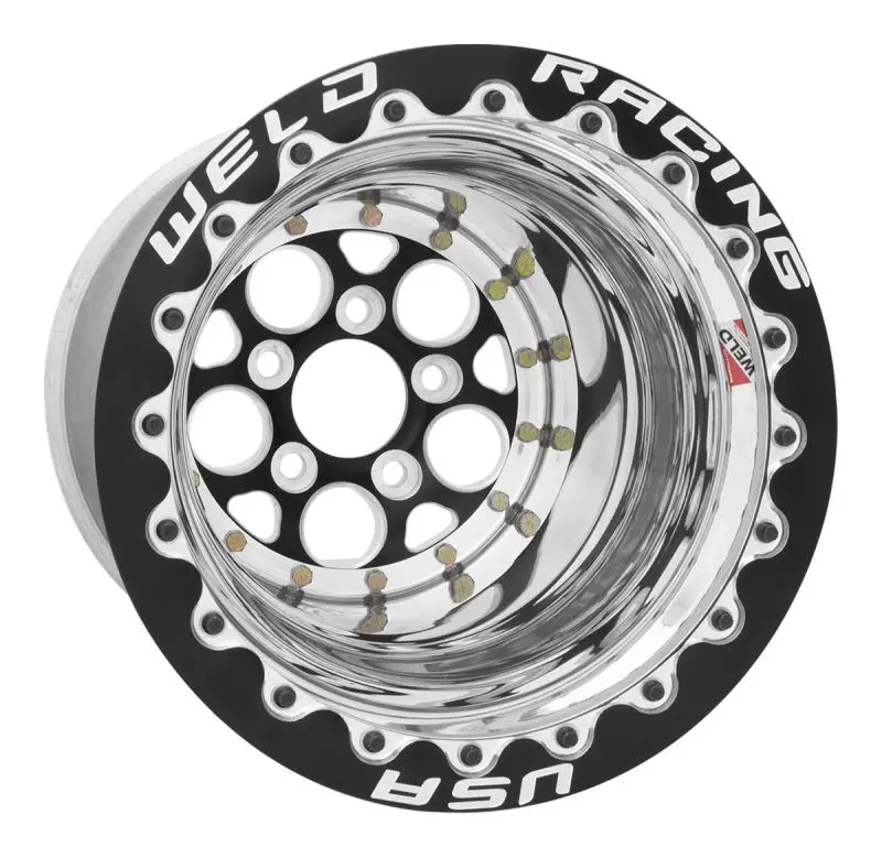 Weld Magnum 2.0 15X14 / 5X4.5 Bp / 4In. Bs Polished Wheel - Single Beadlock Mt 1