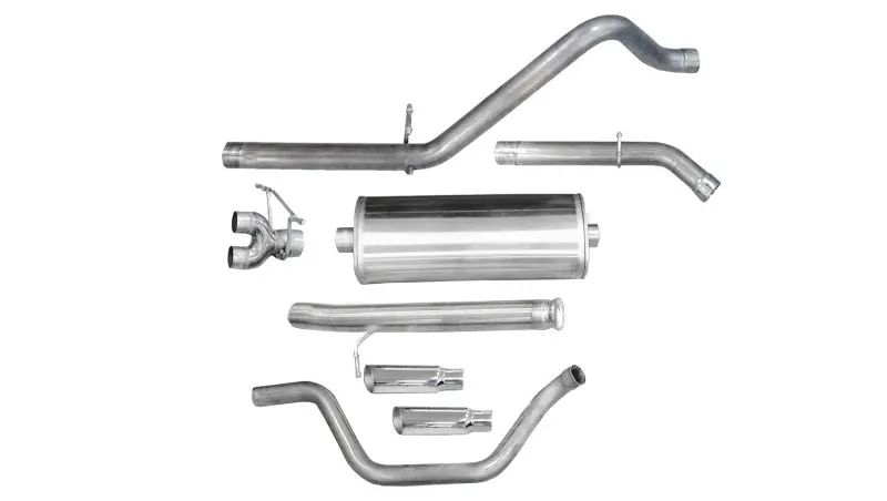 Corsa / Db Polished Sport Cat-Back Exhaust System For 2009–2013 Chevrolet Silverado 1500 Regular Cab / Standard Bed (4.8L V8) 2